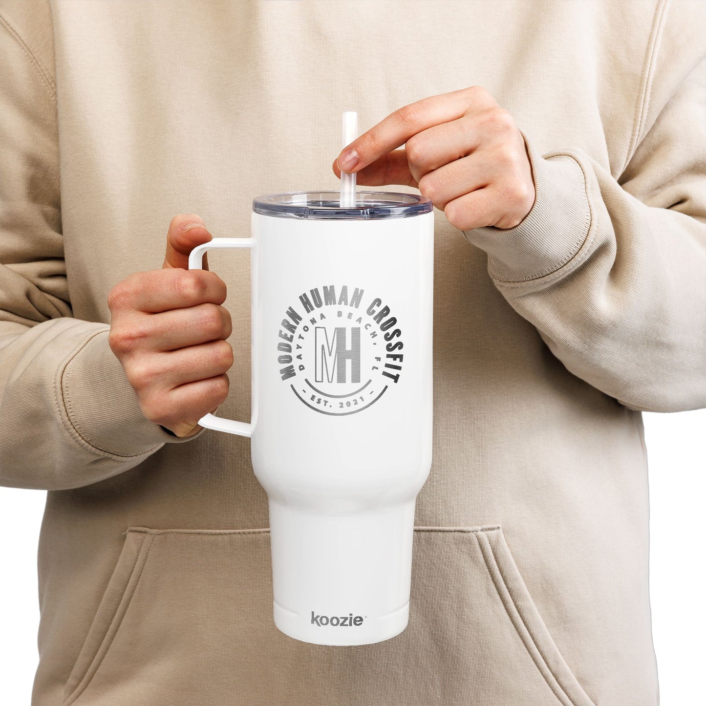 Engraved 40oz Insulated Tumbler with Lid & Straw